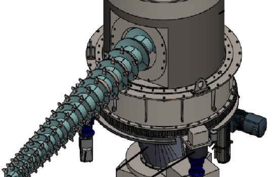 Récupérateur à Vis Circulaire Capacité 1000 m3 / h